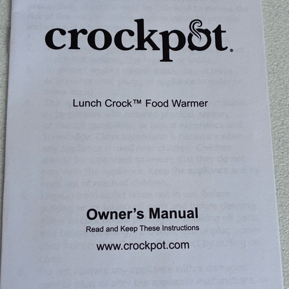 Crockpot Electric Lunch Box NEW Portable Food Warmer 20-Ounce Licorice Black - Picture 10 of 11